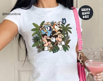 Comfort Colors Vintage Walt Disney Baby Tee Crop Top, Disneyland Baby Tee, Safari Disney Shirt, Animal Kingdom Tee, Mickey And Minnie tee