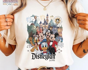 Comfort Color Vintage Disneyland California Shirt, Mickey and Friends Tee, Disney Trip Family Shirt, Disneyland Family Vacation Shirt