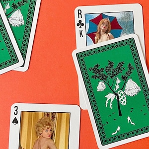 Vintage 1960s  playing cards Artistic nude Parisian girls made in France NOS