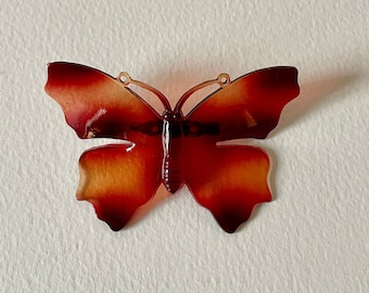 Broche Papillon En Métal Doré Avec Strass - Superbe, Neuve Sans Emballage