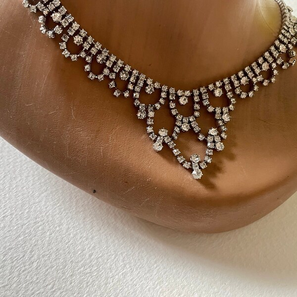 Collier vintage strass