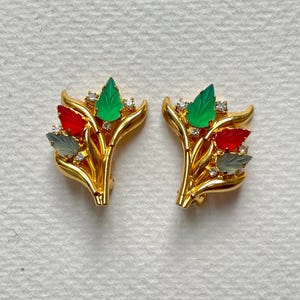 Boucles D'oreilles Clip Vintage En Métal Doré - Occasion - Parfaites Pour Un Look Rétro