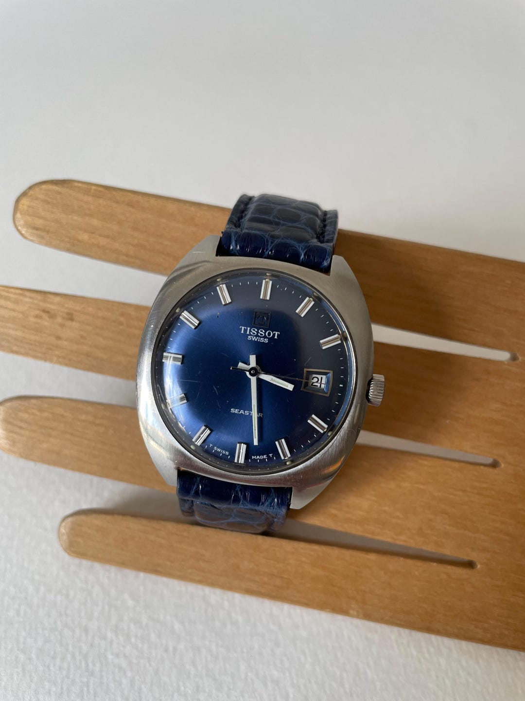 Montre Mécanique Vintage Tissot Saestar - Années 70, Boîtier 36mm, Pour Homme, Occasion Avec Charme Rétro