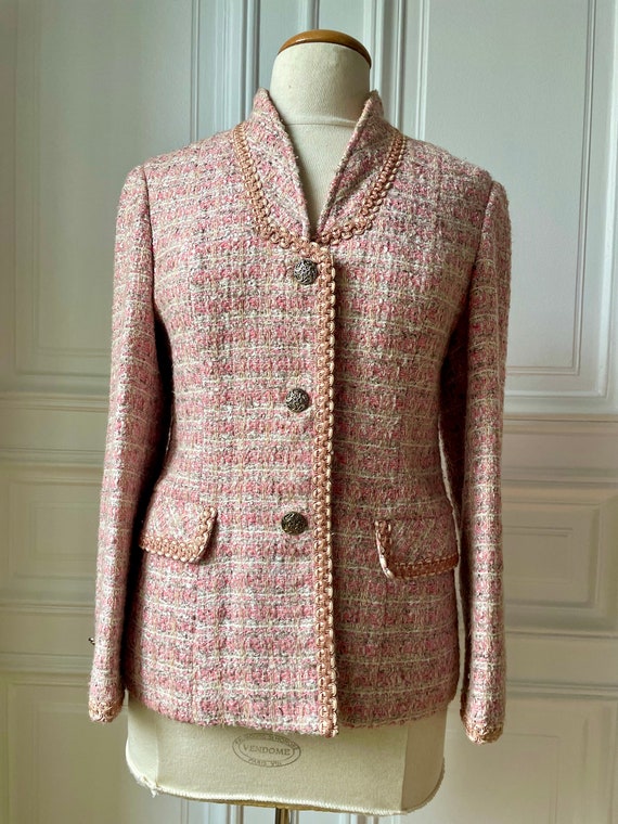 ジャケット TILL I DIE Single breasted nana tweed jacket_Pink MUSINSA | TILL I DIE Single breasted nana tweed jacket_Black