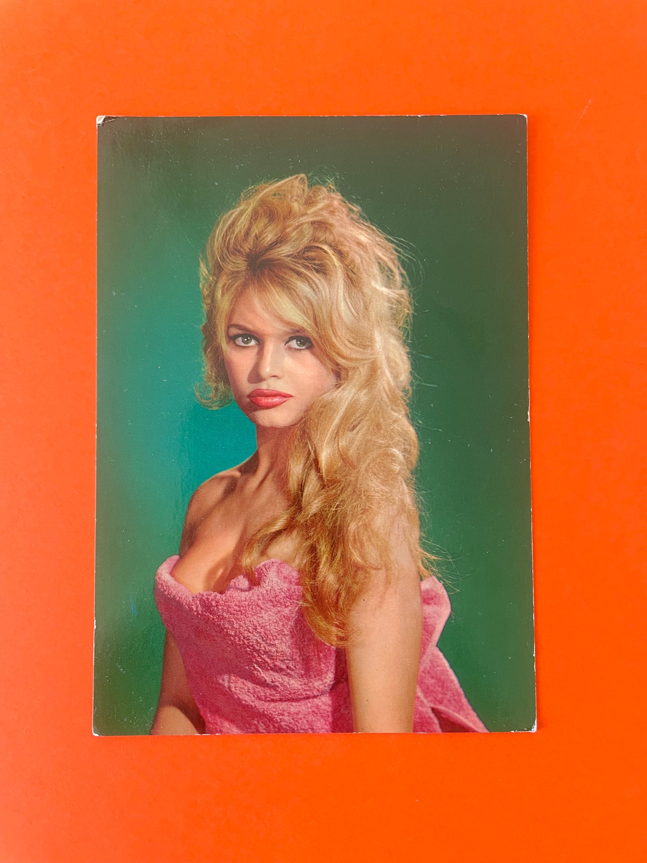 Vintage Postcard Brigitte Bardot by Sam Levin Blonde French