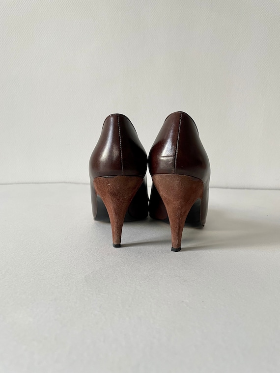 Vintage French Christian Dior Shoes suede bows . … - image 2