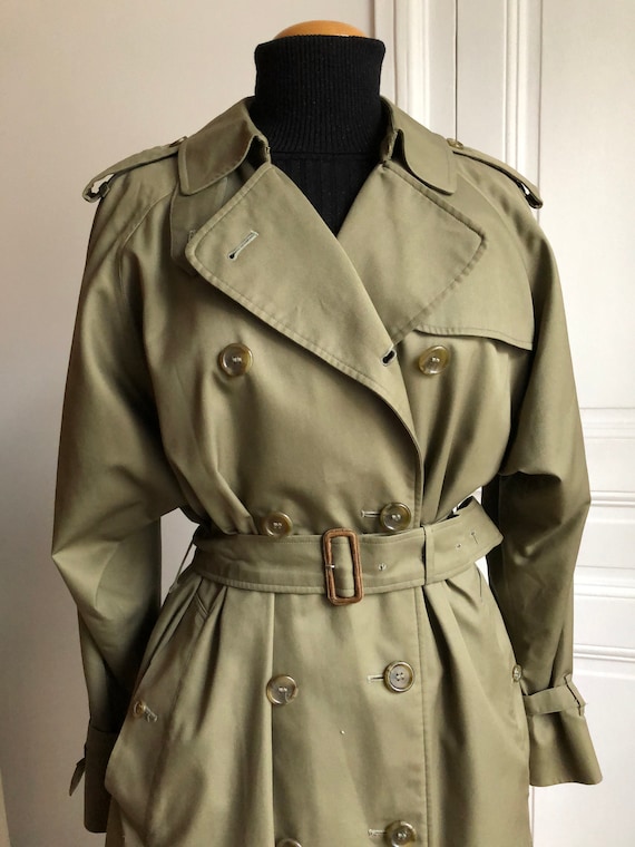 Vintage Burberrys trench coat vintage tartan Engl