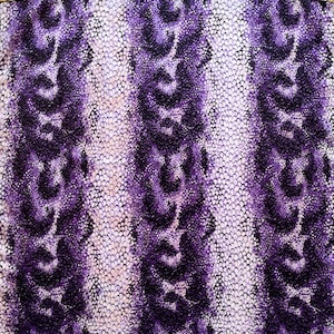 Foulard vintage imprimé serpent violet peau de bête