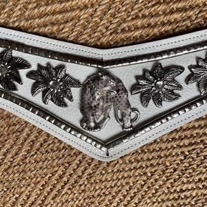 Ceinture De Détail José Cotel Jaguar - Cuir Doré - France Années 80 - Signée