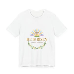He Is Risen T-Shirt | Christian Easter Shirt, Resurrection Scripture Tee