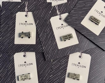 Personalized Engraved Watch Tag | Garmin, Apple, COROS & More | Motivational Running Gift