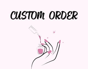 Handmade Custom Press On Nails, Personalized Nail Design & Shape Options
