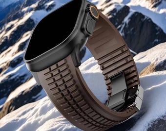 Silikon sportarmband kompatibelt med Apple Watch, lättviktsarmband 40–49 mm