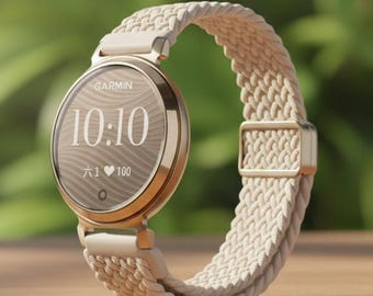 Garmin Lily 2 / Active 14 mm flätad nylonöglerem, justerbar magnetisk armband