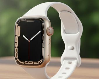 Smalt silikon sportarmband för Apple Watch 38–49 mm, lätt komfortarmband
