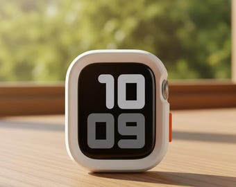 Mjukt silikonfodral för klocka, kompatibelt med Apple Watch, skyddande stötfångare för 40–49 mm smartklocka