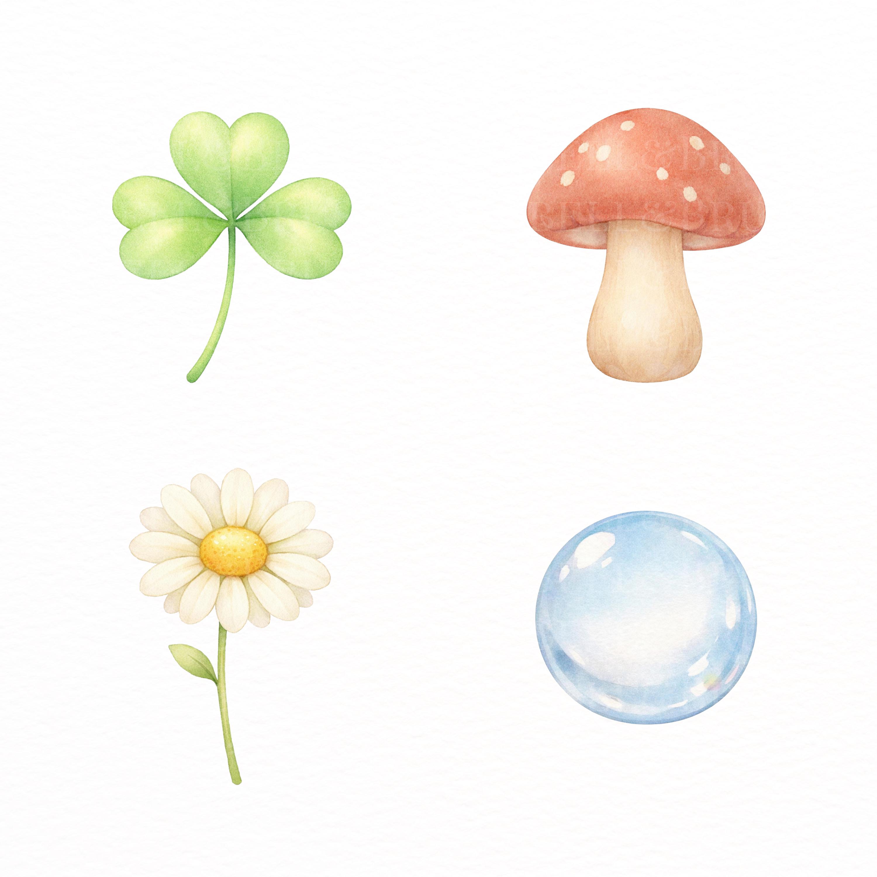 Spring Bugs Clipart Bundle PNG | Cute Kawaii Insects, Snail Ladybug ...