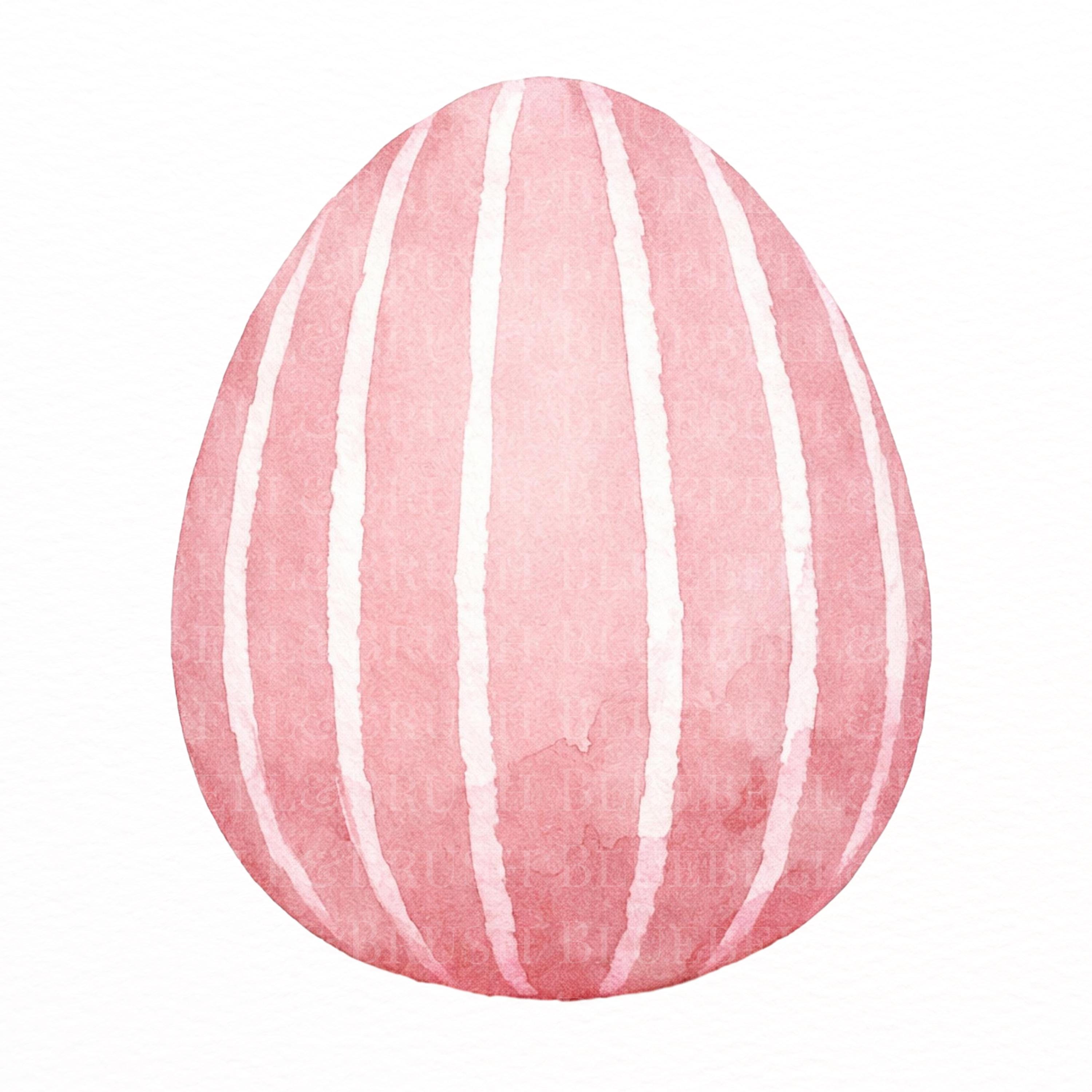 Easter Egg Clipart PNG Bundle, Pastel Watercolor Eggs for Sublimation ...