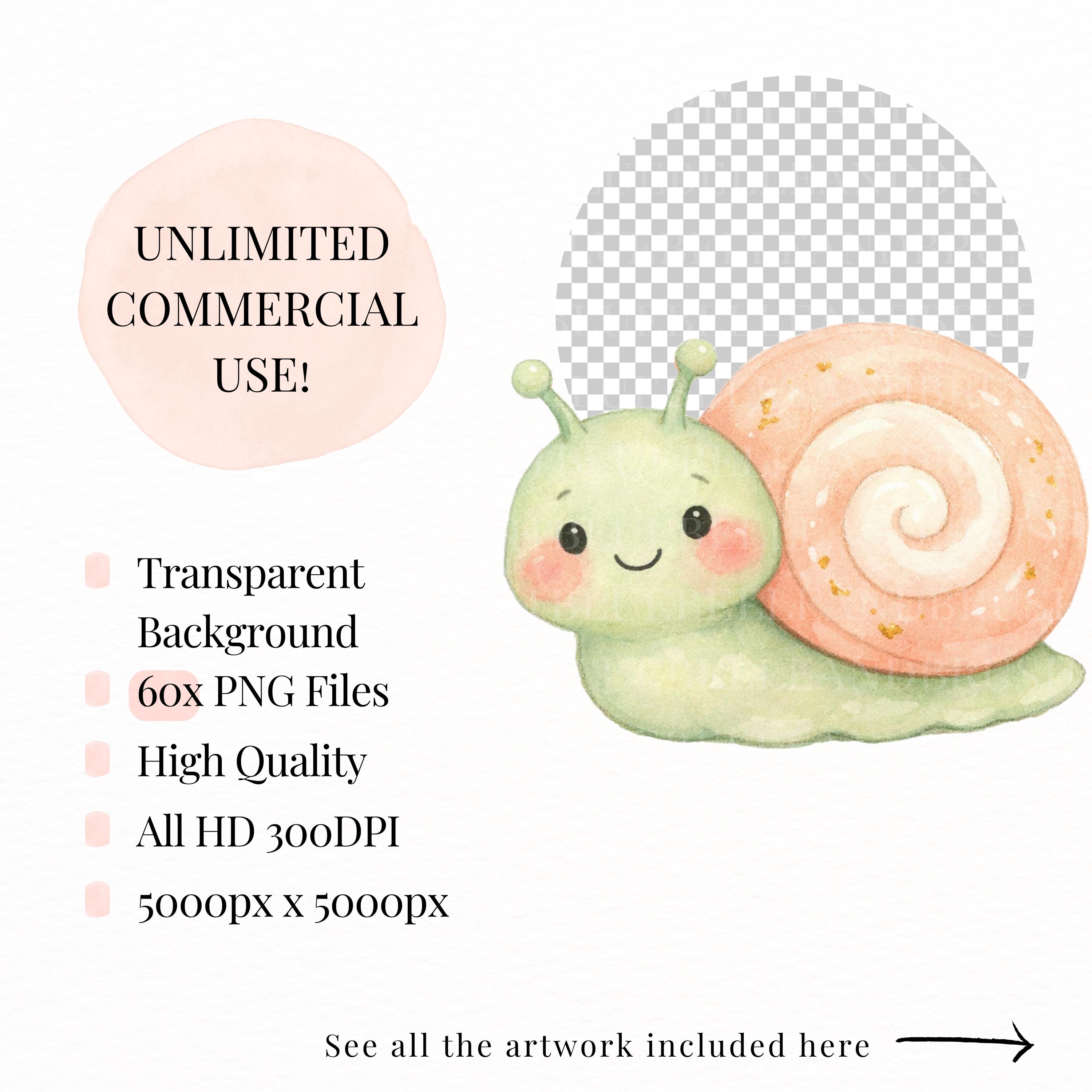 Spring Bugs Cute Clipart Bundle PNG | 60 Kawaii Insects, Bee Ladybug ...