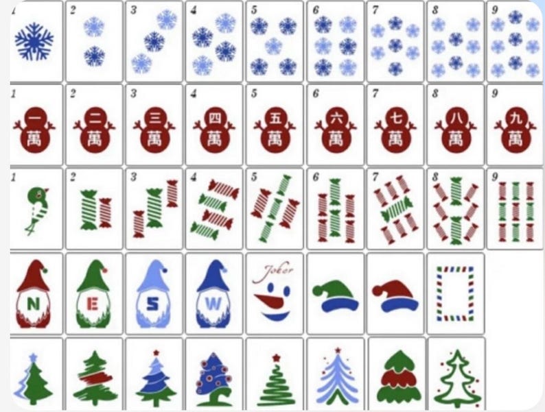 Mock up of Festival of Trees Winter/Christmas tile set