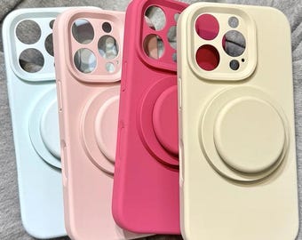 Dopamine Matte Enfärgat MagSafe-skal - Minimalistiskt silikonskal - iPhone 17 Pro Max-skal - iPhone 17 Pro-skal - iPhone 17-skal