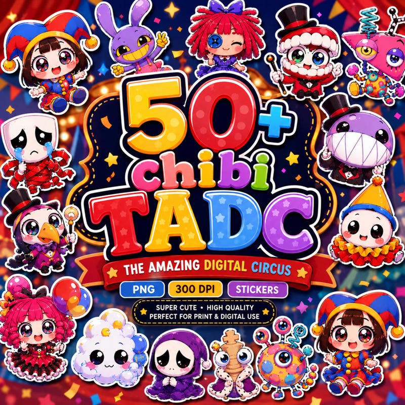 The Amazing Digital Circus Chibi - Etsy