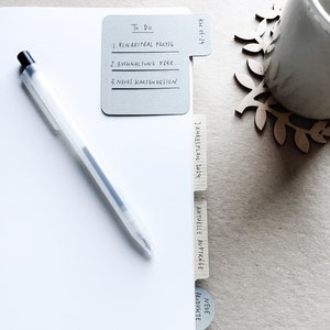 DIGITAL: Tabs Templates for Planners, Journals - svg, eps, png & dxf Files for Cricut, Silhouette, Brother etc.