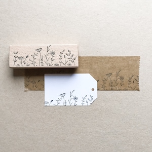 Stempel "Blumenwiese" - 89x30mm