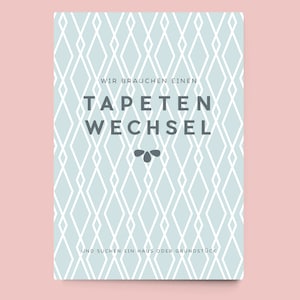 Postcard "We need a change of scene" GERMAN (personalized)