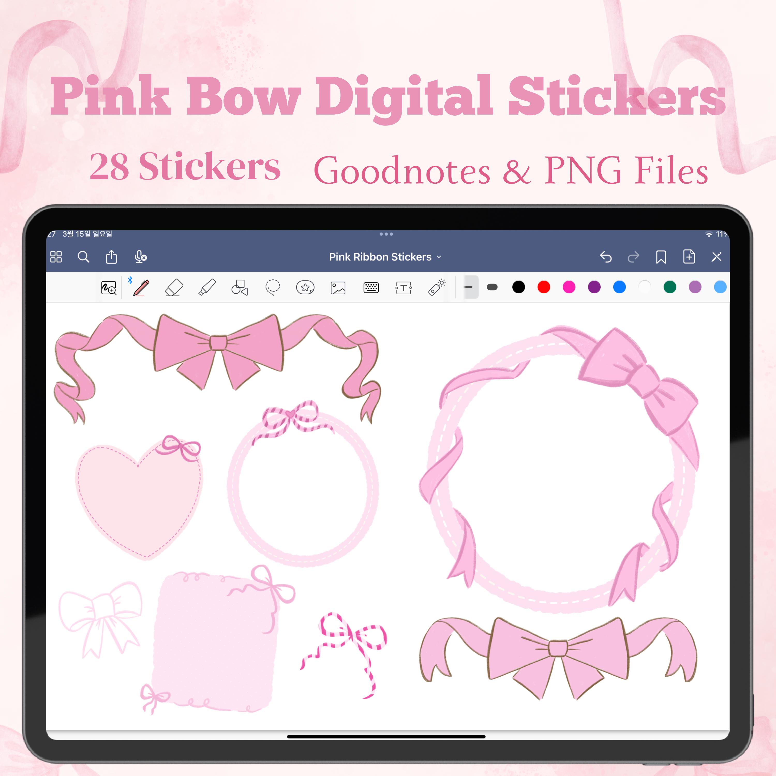 Pink Bow Clipart PNG, Cute Kawaii Bow Sticker, Coquette Bow Sticker ...