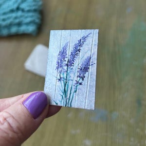 Dolls house Lavender Modern Miniature Dollhouse picture OOAK original art