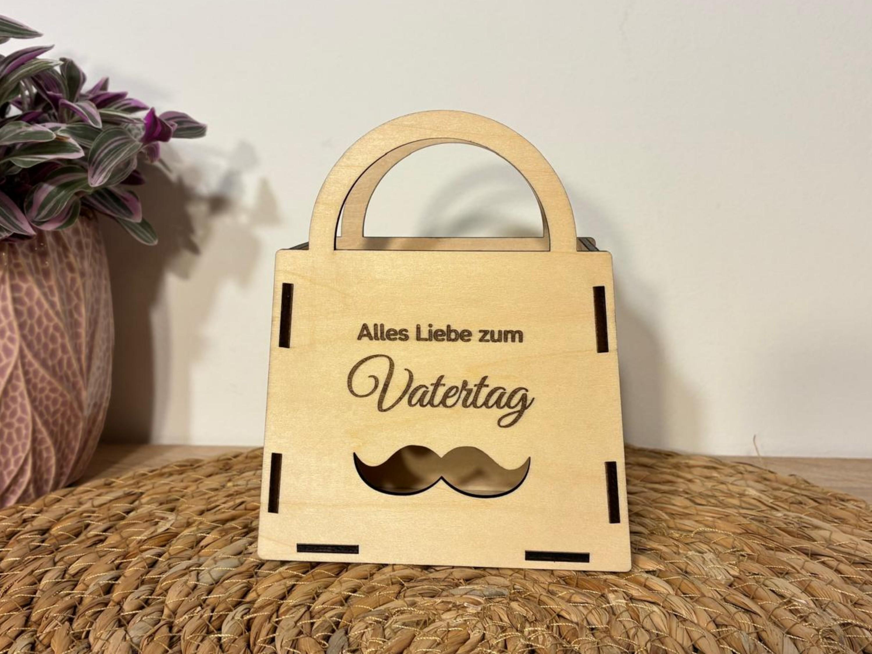 Caja de regalo para láser SVG Día del Padre / Cesta de regalo / Regalo ...
