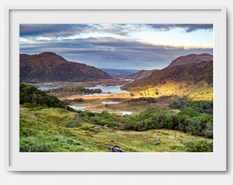 Ladies View - Ireland - County Kerry - Fine Art Print Living Room Large Wall Art landscape mountains rural