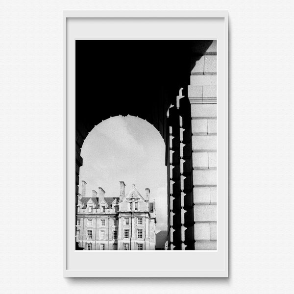 Dublin Architecture - Ireland - Black and White - City Life - Film Photography - Fine Art Print Living Room Large Wall Art landscape