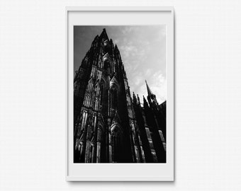 Kölner Dom - Cologne Cathedral - Germany -  Fine Art Print - Living Room Large Wall Art  - Church - Analog Photography Gothic - architecture