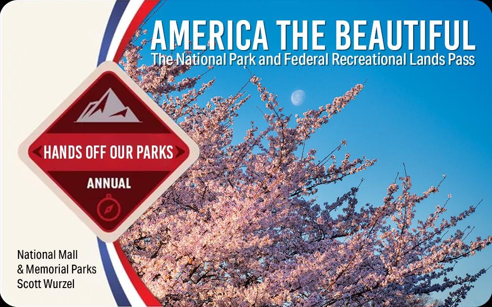 National Parks Pass, America the Beautiful Annual Pass Cover Sleeve
