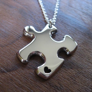 Chunky Silver Puzzle Pendant