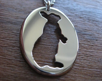 Silver Rabbit Pendant Necklace