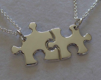 Best Friend Jewelry, Autism Awareness Necklaces, Necklaces for Two