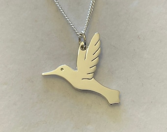 Silver Hummingbird Necklace