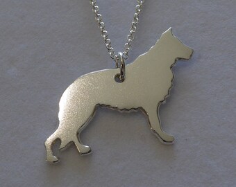 Silver Dog German Shepherd Necklace