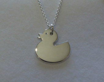 Duck Necklace, Rubber Duck Pendant - Larger Duck Necklace