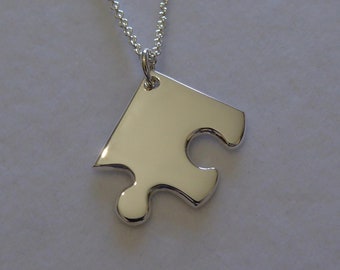 Silver Corner Puzzle Necklace