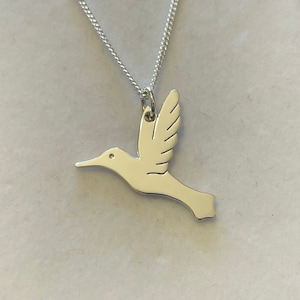 Silver Hummingbird Necklace