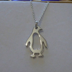 Silver Penguin Pendant