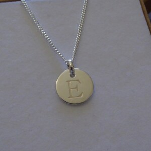 Dainty Silver Initial Charm