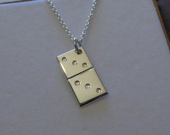 Sterling Silver Domino Charm