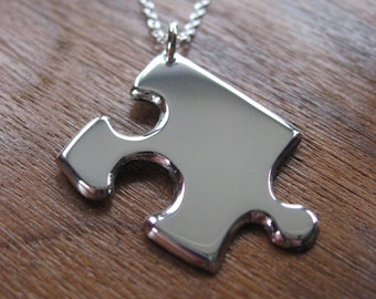 Silver Puzzle Pendant with Personalisation