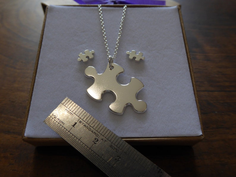 Silver Puzzle Necklace image 6