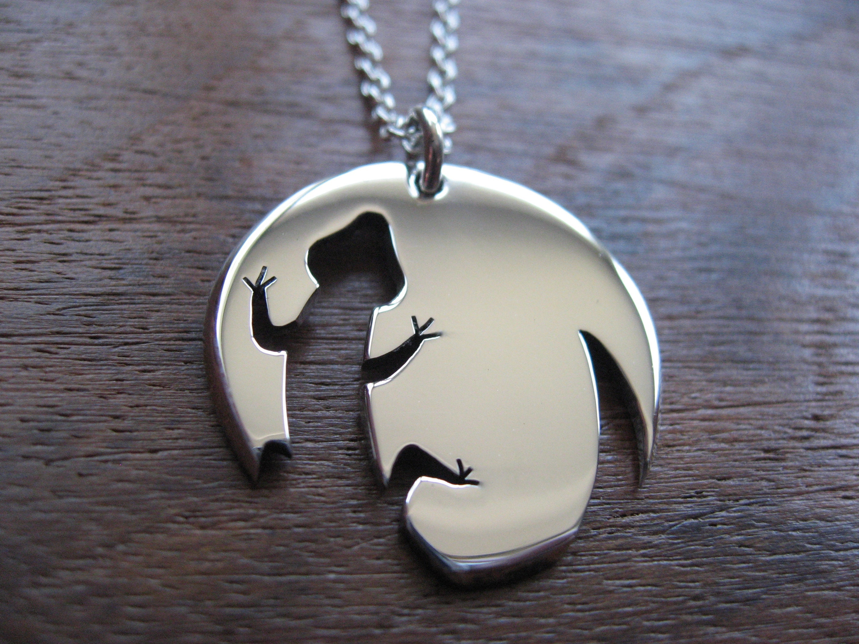 シルバーリザードネックレス - Etsy 日本